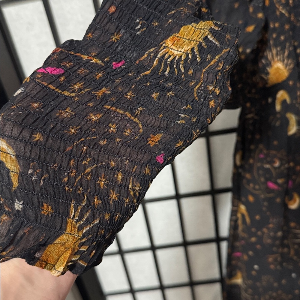 Farm Rio size XL Leopard Sky midi dress celestial - Picture 7 of 10
